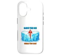 Arctic Ice Climate Awareness Environmental Illustration Case for iPhone 17
