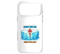 Arctic Ice Climate Awareness Environmental Illustration Case for iPhone 17 Pro Max