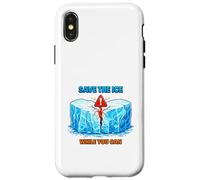Arctic Ice Climate Awareness Environmental Illustration Case for iPhone X/XS