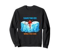 Arctic Ice Climate Awareness Environmental Illustration Sweatshirt