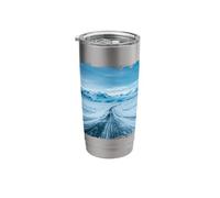 Arctic Ice Road Snow Landscape Scenic Path Stainless Steel Insulated Tumbler