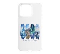 Arctic Icebergs and Lights Vacation Greenland Case for iPhone 15 Pro Max