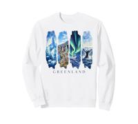 Arctic Icebergs and Lights Vacation Greenland Sweatshirt