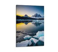 Arctic Lake Wall Art, Unique Print, Nature Poster, Special Canvas Picture, Distinctive Decor for Living Room Poster Decorative Painting Canvas Wall Posters And Art Picture Print Modern Family Bedroom