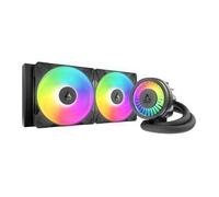 ARCTIC Liquid Freezer III Pro 280 A-RGB - AIO CPU Cooler, 2 x 140 mm Water Cooling, 38 mm Radiator, PWM Pump, VRM Fan, AM5/AM4, Intel LGA1851/1700 Contact Frame - Black