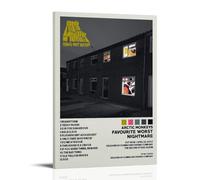 Arctic Monkeys 505 Favourite Worst Nightmare Album Cover Poster - Wall Art Canvas Gift for Friend's Bedroom or Living Room - Modern Aesthetic 16x24inch(40x60cm) Frame-style-1