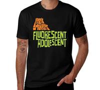 Arctic，Monkeys Fluorescent Adolescent Regular Fit,Men's T-Shirt Black-Style M