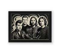 Arctic Monkeys Retro Styled Signed Poster Print - Limited Edition Autograph Fan Gift - Collectible Memorabilia Wall Art Merchandise (Unframed A4 (30x21cm))