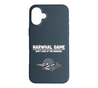 Arctic Ocean Animal Narwhal Game Don’t Look at the Narwhal Case for iPhone 16 Plus
