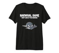 Arctic Ocean Animal Narwhal Game Don’t Look at the Narwhal Premium T-Shirt