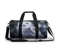 Arctic Owl Gym Bag Sport Gym Tote Bag Lightweight Duffle Bag Carry On Weekender Bags for Women Men, white, 17.7in/9in/9in
