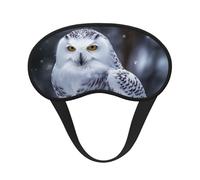 Arctic Owl Sleep Mask for Side Sleeper, Blackout Eye Mask for Women Men, Zero Pressure Sleeping Masks Soft Breathable Eye Cover Comfortable Blindfold Eyeshade for Night Sleep