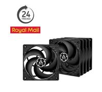 ARCTIC P12 12cm 120mm 3-Pin 5 x PC Black Case Fans 1800RPM 56.3CFM Value 5 Pack