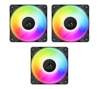 Arctic P12 Pro A-RGB 120mm PWM Case Fan 3000 RPM 77 CFM 4-Pin Black Pack