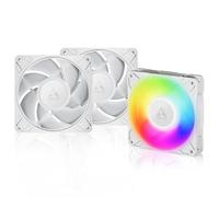 ARCTIC P12 Pro A-RGB 120mm 12cm PWM 4-Pin PC Case Fans 3 x Pack of White ARGB