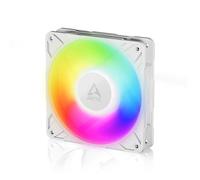 ARCTIC P12 Pro A-RGB (White) - Powerful Premium Fan, 120 mm PWM Fan with Y-Cable Splitter, 600-3000 rpm, 0 rpm <5% PWM, 5V Digital RGB, Fluid Dynamic Bearing, 4-Pin - White