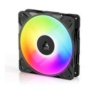ARCTIC P12 Pro Reverse A-RGB - 120 mm Premium Fan with Reverse Airflow, PWM Fan with Y cable splitter, 500-3000 rpm, 0 rpm <5% PWM, 5V Digital RGB, hydrodynamic bearing, 4-Pin - Black