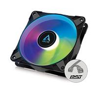 ARCTIC P12 PWM PST A-RGB - PC Fan, 120mm Fan, PC Case Fan, Optimized for static pressure, Semi-passive: 200-2000 rpm (0 rpm <5%), 5V 3 pin ARGB LED, single fan - Black