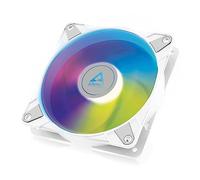 ARCTIC P12 PWM PST A-RGB - PC Fan, 120mm Fan, PC Case Fan, Optimized for static pressure, Semi-passive: 200-2000 rpm (0 rpm <5%), 5V 3 pin ARGB LED, single fan - White