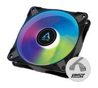 Arctic P12 PWM PST A-RGB Pressure-Optimised 120mm Case Fan Addressable RGB Black