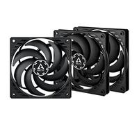 ARCTIC P12 Slim PWM PST (3 Pack) - PC Fan, 120mm Fan, PC Case Fan with PWM Sharing Technology (PST), Pressure-optimised, Quiet motor, Computer, Extra slim, 300-2100 rpm - Black