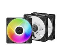 ARCTIC P14 Pro A-RGB - 3 Pack - Powerful Premium Fan, 140 mm PWM Fan with Y-Cable Splitter, 400-2500 rpm, 0 rpm <5% PWM, 5V Digital RGB, Fluid Dynamic Bearing, 4-Pin - Black