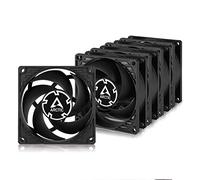 ARCTIC P8 (5 Pieces) - 80 mm CPU Case Fan, Very Quiet Motor, Computer, 3000 RPM - Black