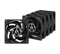 Arctic P8 Silent Black 80mm Pressure Optimised Fan 5 Pack