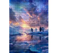 Arctic Penguin Jigsaw Puzzle 6000 Piece, Puzzles for Adults 6000, The Impossible Challenge, Jigsaw Puzzle Games Classic Educational, Wooden Puzzles, for Home Wall Decoration Gift FNKL1-63