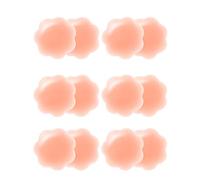 Arctic Penguin Silicone Nipple Covers Reusable Pasties for Women Breast Petals Stickers Adhesive Bra Skin Color (Petal - 6 Pairs)