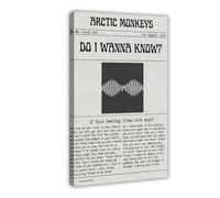 Arctic Poster & Monkeys Do I Wanna Know 2013 Musik-Cover Canvas Poster Bedroom Decor Landscape Office Room Decor Gift 08x12inch(20x30cm)