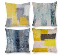Arctic Residents Gradient Oil Painting Colors 4pcs Cushion Covers Decorative Square Throw Pillow Cover Sofa Car Pillowcase for Outdoor Home Bed Decor,Set of 4