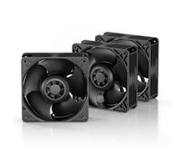 ARCTIC S12038-4K (3 Pack) - 120x120x38 mm Server Fan, 600-4000 rpm, PWM regulated, 4-Pin connector, 12 V DC, especially efficient, Black