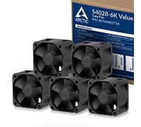 ARCTIC S4028-6K (5 Pack) - 40x40x28 mm fan, 250-6000 RPM, PWM regulated, 4-pin connector, 12 V DC - Black