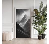 Arctic Scenery Door Stickers Waterproof Peel and Stick Door Mural, Ice Snow 3D Door Stickers Self Adhesive Wall Sticker, Snow-Capped Mountain Murals Vinyl Wallpaper Home Decor 75x200 cm