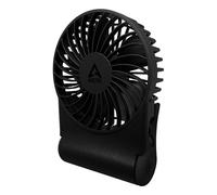 ARCTIC Summair 2Go (Black) - Rechargeable Powerful Handheld Fan with Stand, Infinitely Variable Speed, 4-77h Running Time, USB-C Connection (incl. USB-A Cable) - Black