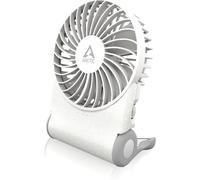 ARCTIC Summair 2Go (White) - Rechargeable Powerful Handheld Fan with Stand, Inf