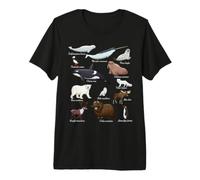 Arctic Wildlife Animals Scientific Names for Education Premium T-Shirt