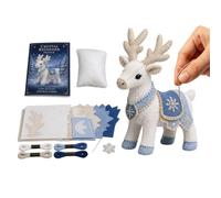 Arctic Winter Guardians DIY Felt Animal Sewing Kit, Beginner 3D Stuffed Toy