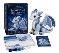 Arctic Winter Guardians DIY Patchwork Kit, Fantasy 3D Felt Animal Sewing Kit with Pre-Cut Materials, Handmade Polar Mythical Creature Craft for Beginners, Novelty for Home Decor (#K)
