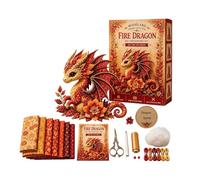 Arctic Winter Guardians DIY Patchwork Kit, Fantasy 3D Felt Animal Sewing Kit with Pre-Cut Materials, Handmade Polar Mythical Creature Craft for Beginners, Novelty for Home Decor (Colour-M)