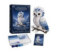 Arctic Winter Guardians DIY Patchwork Kit, Fantasy 3D Felt Animal Sewing Kit with Pre-Cut Materials, Handmade Polar Mythical Creature Craft for Beginners, Novelty for Home Decor (Colour-J)