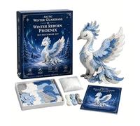 Arctic Winter Guardians DIY Patchwork Kit, Felt Animal Sewing Kit for Beginners, 3D Stuffed Animals Mythical Creature, Pre-Cut Handmade Craft Kit for Home Decor & Creative Gift (#B)