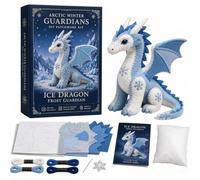 Arctic Winter Guardians DIY Patchwork Kit, Felt Animal Sewing Kit for Beginners, Pre Cut 3D Mythical Creature Plush Craft, Handmade Winter Decor Gift with Felt Pieces (J)