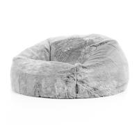 Icon Fluffy Giant Bean Bag Chair Adult - Grey With Bean Bag Filling