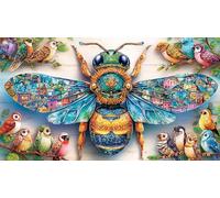 Arctic-wolf-howling-moon 1000 Piece Jigsaw Puzzles for Adults 100% Recycled Cardboard for Family 75x50cm/1000pcs