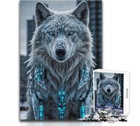 Arctic Wolf in The Snow 1000 Piece Jigsaws for Teenagers Logical Thinking Development Game Great Gift for Meaningful Moments Size 38x52cm