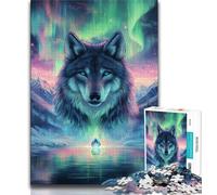 Arctic Wolf JigsawPuzzle 1000 Pieces for Teenagers,Challenging Family Activity Games DIY Toy for Home Wall Decor Gifts (50x75cm)