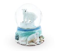 Arctic Wonderland Mini Water Snow Globe: Polar Bears in Serenity