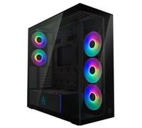 ARCTIC Xtender Black Mirrored Temp Glass 5 x ARGB Fans A-RGB PSU Shroud Tool Kit